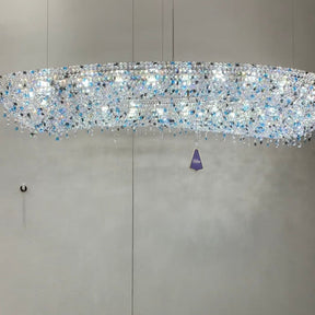 Unique Foyer Crystal Chandelier Luxury Hallway Ceiling Lamp Living Room Hanging Light Decor for Entryway