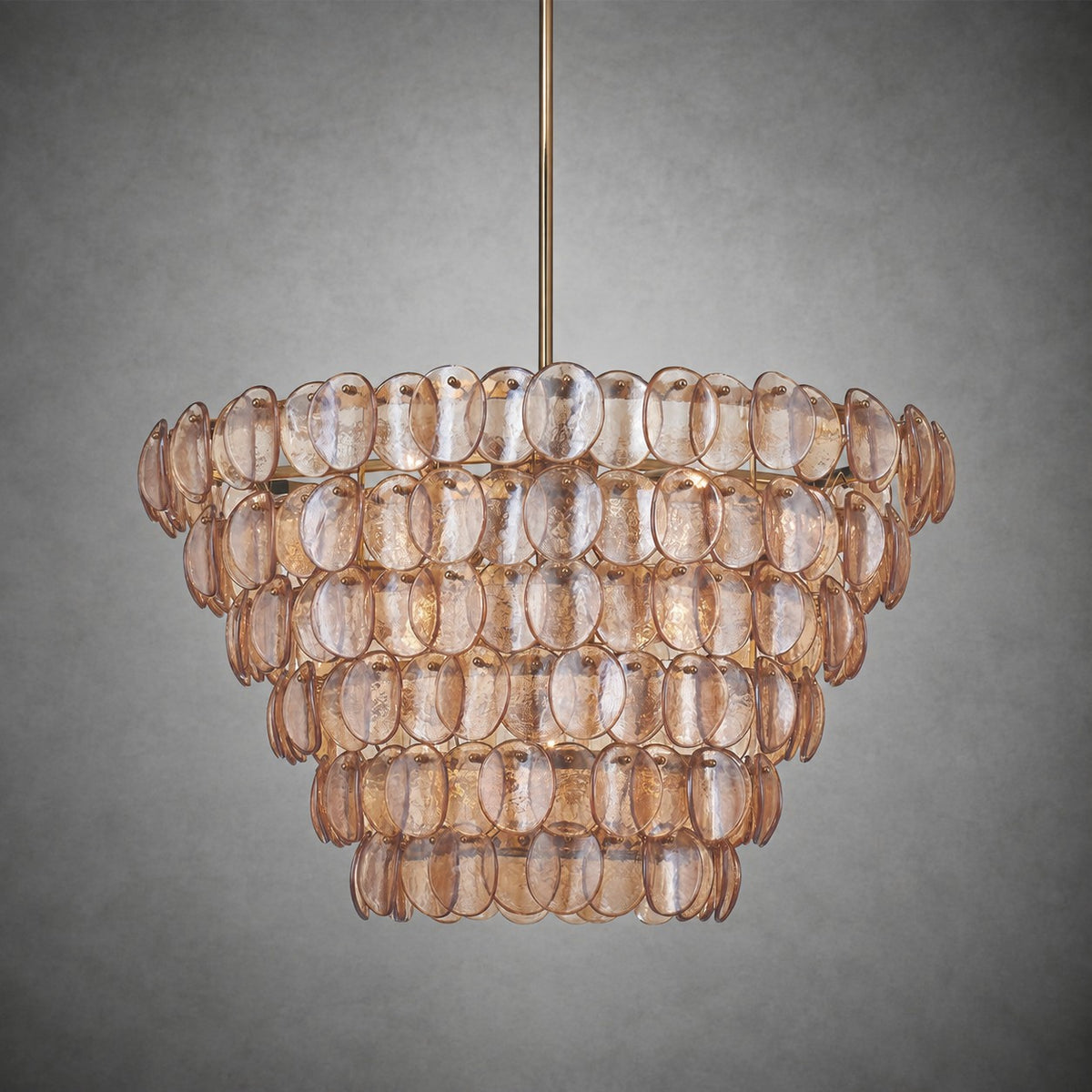 Uroko Fish-Scale Glass Chandelier