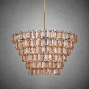 Uroko Fish-Scale Glass Chandelier