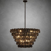 Uroko Fish-Scale Glass Chandelier