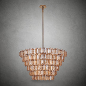 Uroko Fish-Scale Glass Chandelier