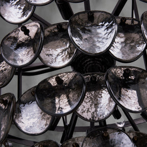 Uroko Fish-Scale Glass Chandelier