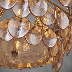 Uroko Fish-Scale Glass Chandelier