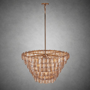 Uroko Fish-Scale Glass Chandelier