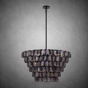 Uroko Fish-Scale Glass Chandelier