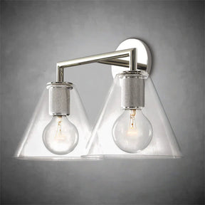 Utilis Funnel Shade Double Sconce