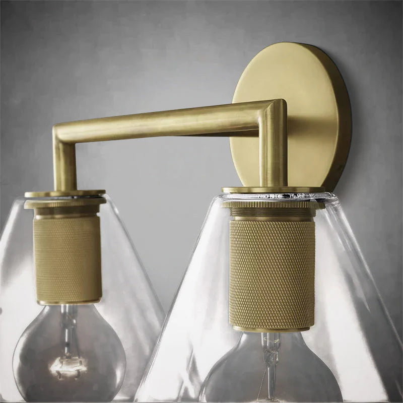 Utilis Funnel Shade Double Sconce