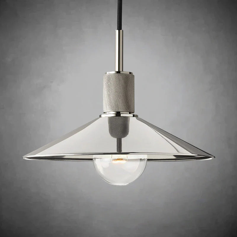 Utilitaive Metal Slope Shade Pendant