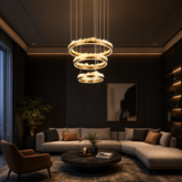 Vast Realm Modern Sculptural Ring Chandelier - main