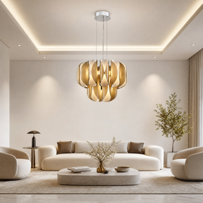 Glass Pendant Light in a living room