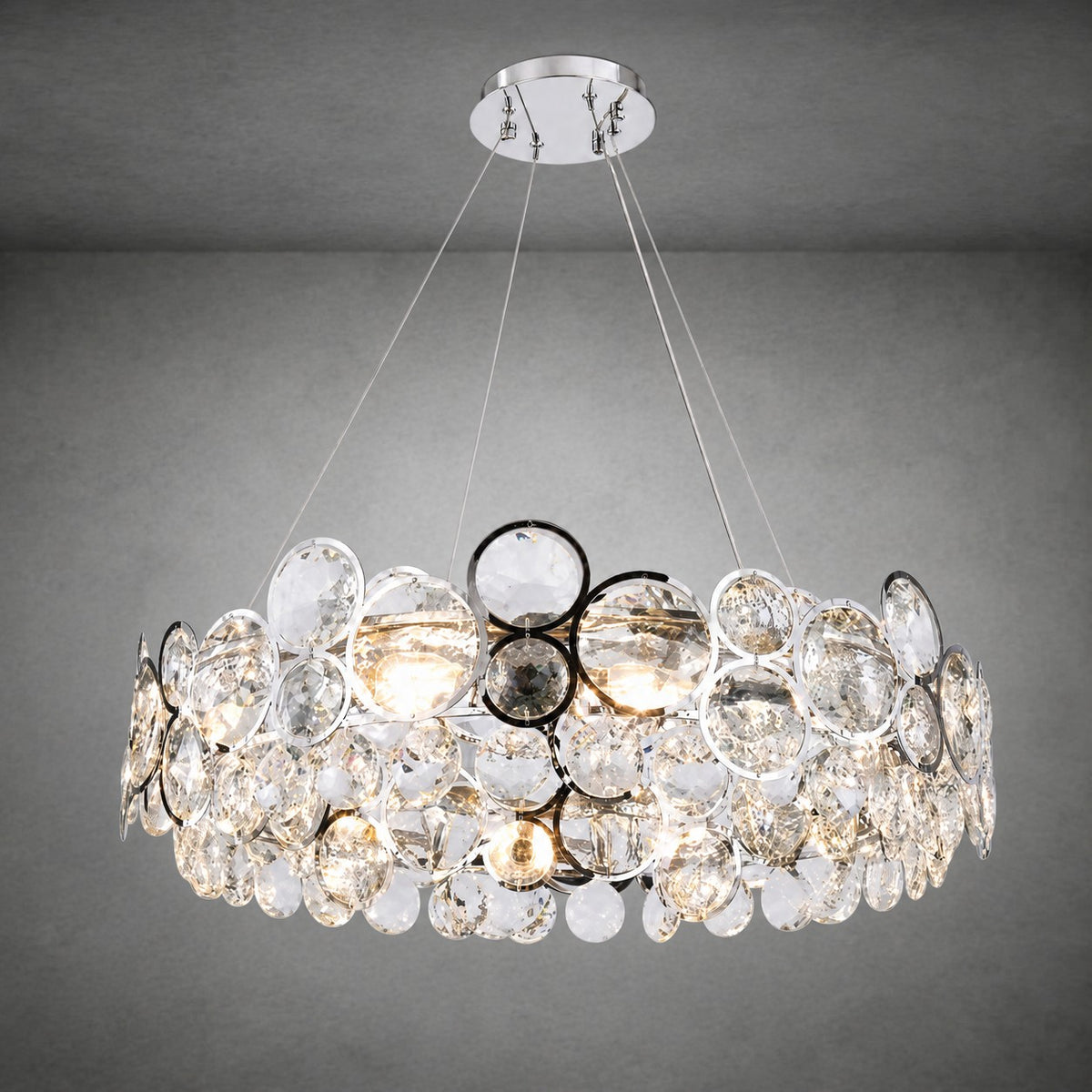 Velo Crystal Globe Chandelier