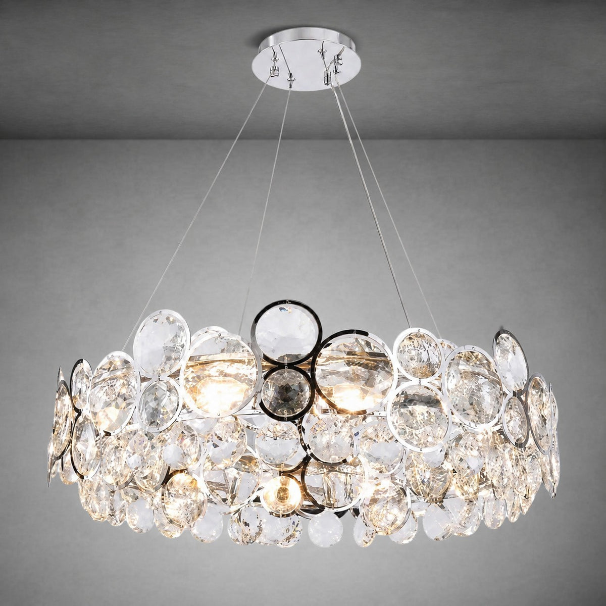 Velo Crystal Globe Chandelier