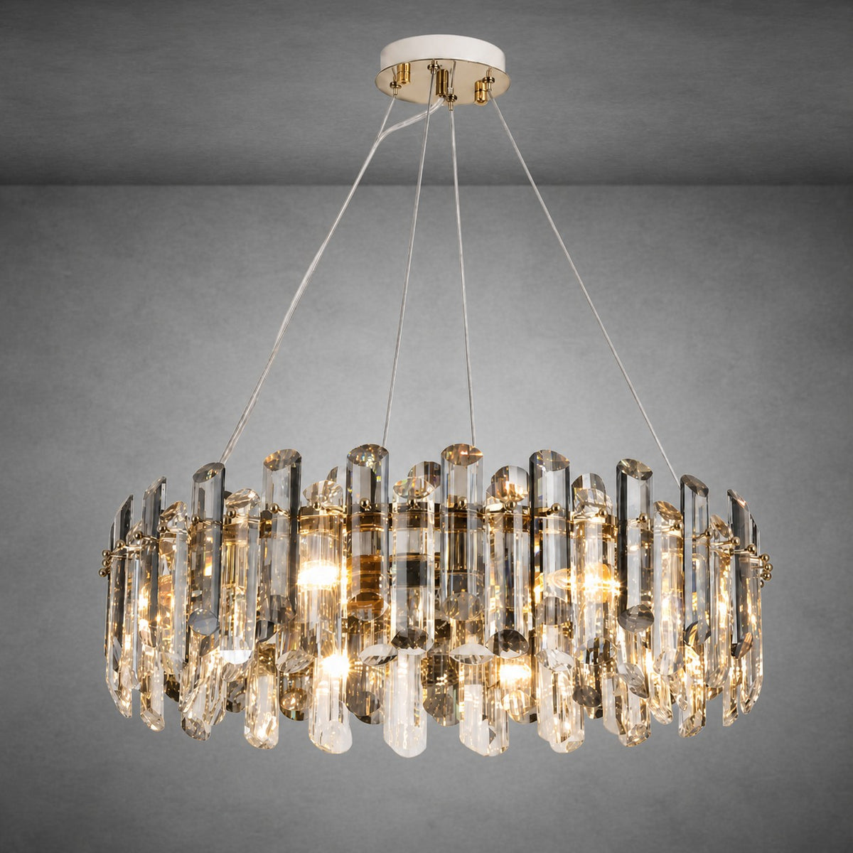 Velo Crystal Halo Chandelier