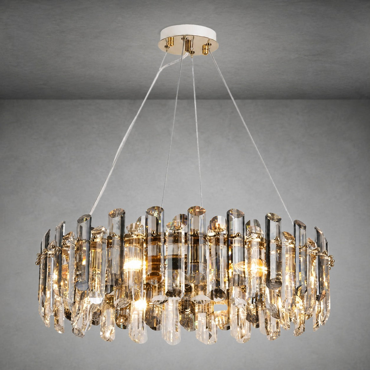 Velo Crystal Halo Chandelier