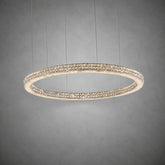 Vera Crystal and Alabaster Chandelier
