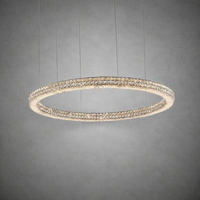 Vera Crystal and Alabaster Chandelier