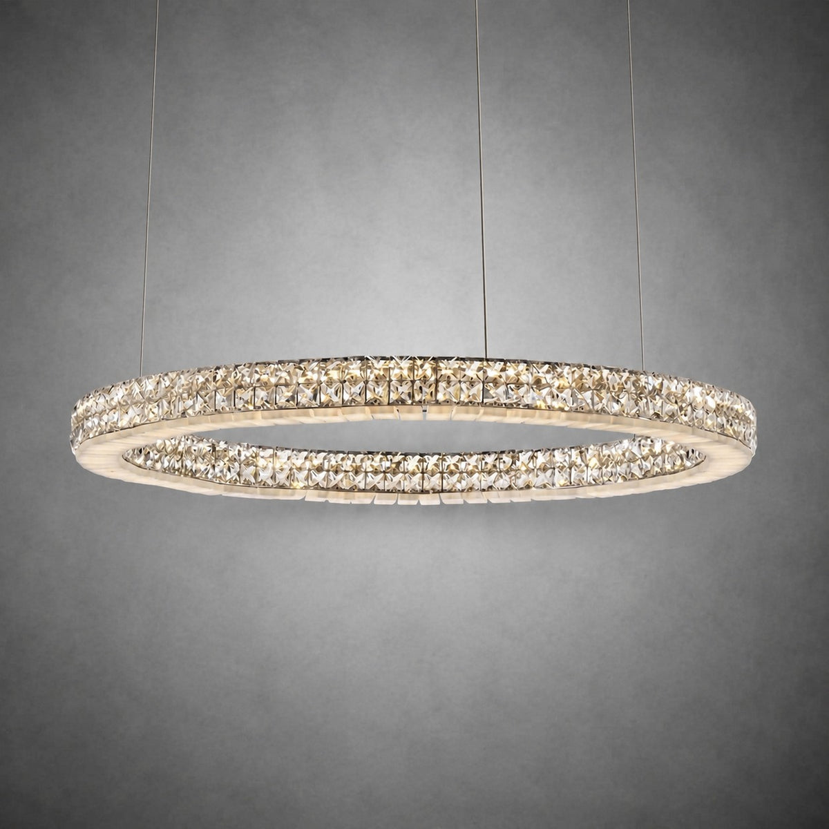 Vera Crystal and Alabaster Chandelier
