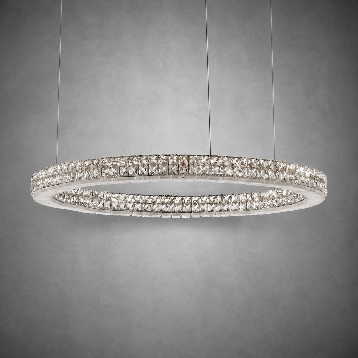 Vera Crystal and Alabaster Chandelier