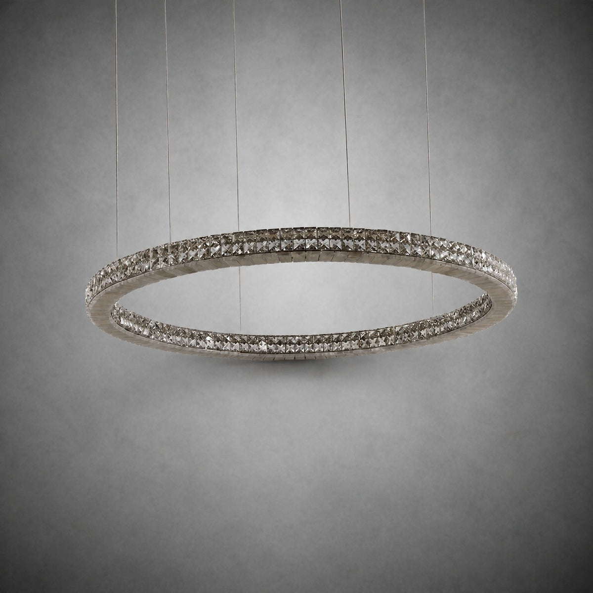 Vera Crystal and Alabaster Chandelier