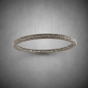 Vera Crystal and Alabaster Chandelier