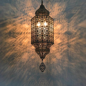 Vintage Characteristic Moroccan Hollow Carved Handmade Pendant Chandelier for Bedroom/Dining Room/Cafe/Hotel/Bar B&B