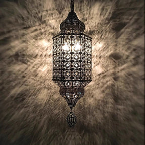 Vintage Characteristic Moroccan Hollow Carved Handmade Pendant Chandelier for Bedroom/Dining Room/Cafe/Hotel/Bar B&B