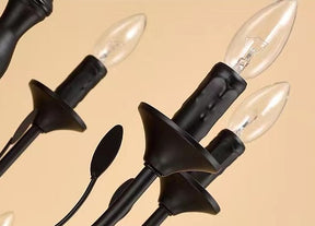 Vintage Country Style Multi-layer Iron Electronic Candle Chandelier for Study / Living Room / Cafe
