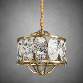 Vintage Lantern Luxury Stone Chandelier