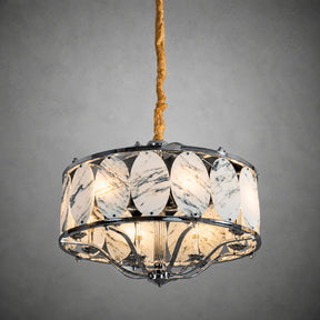Vintage Lantern Luxury Stone Chandelier