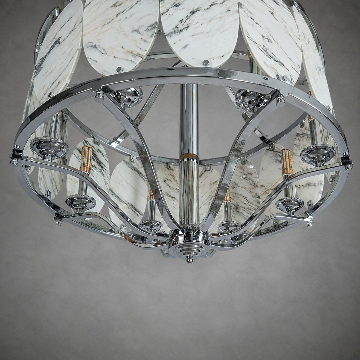 Vintage Lantern Luxury Stone Chandelier