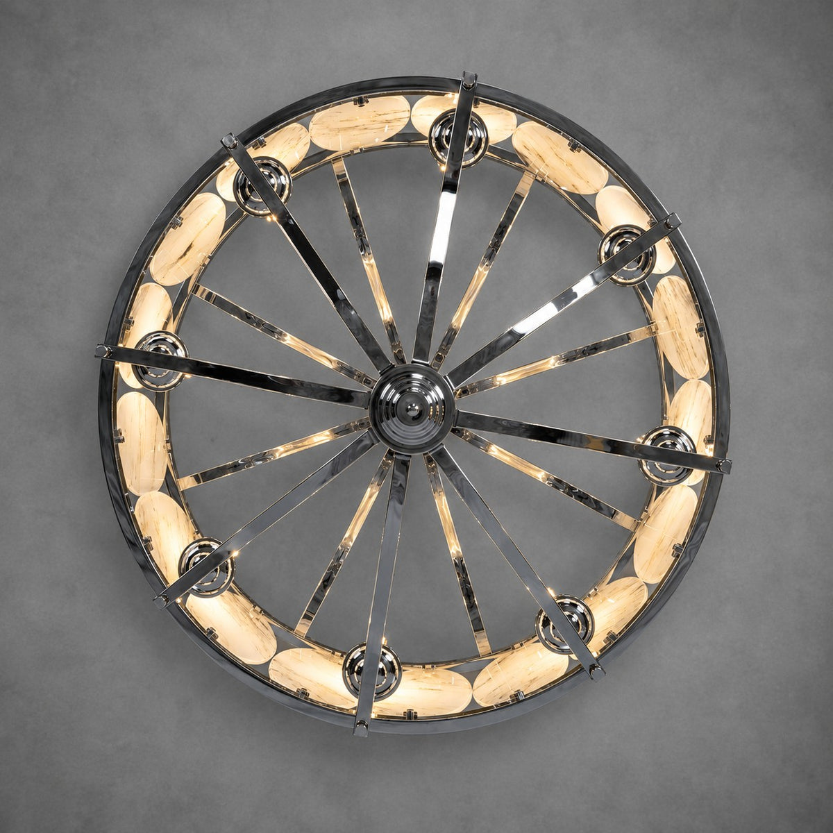 Vintage Lantern Luxury Stone Chandelier