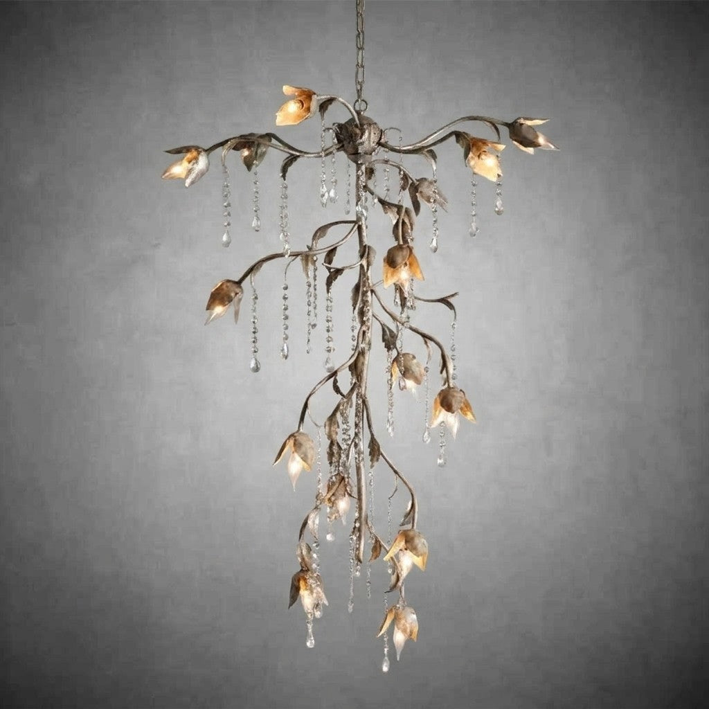 Viticcio Cascade Silver Chandelier 34''H