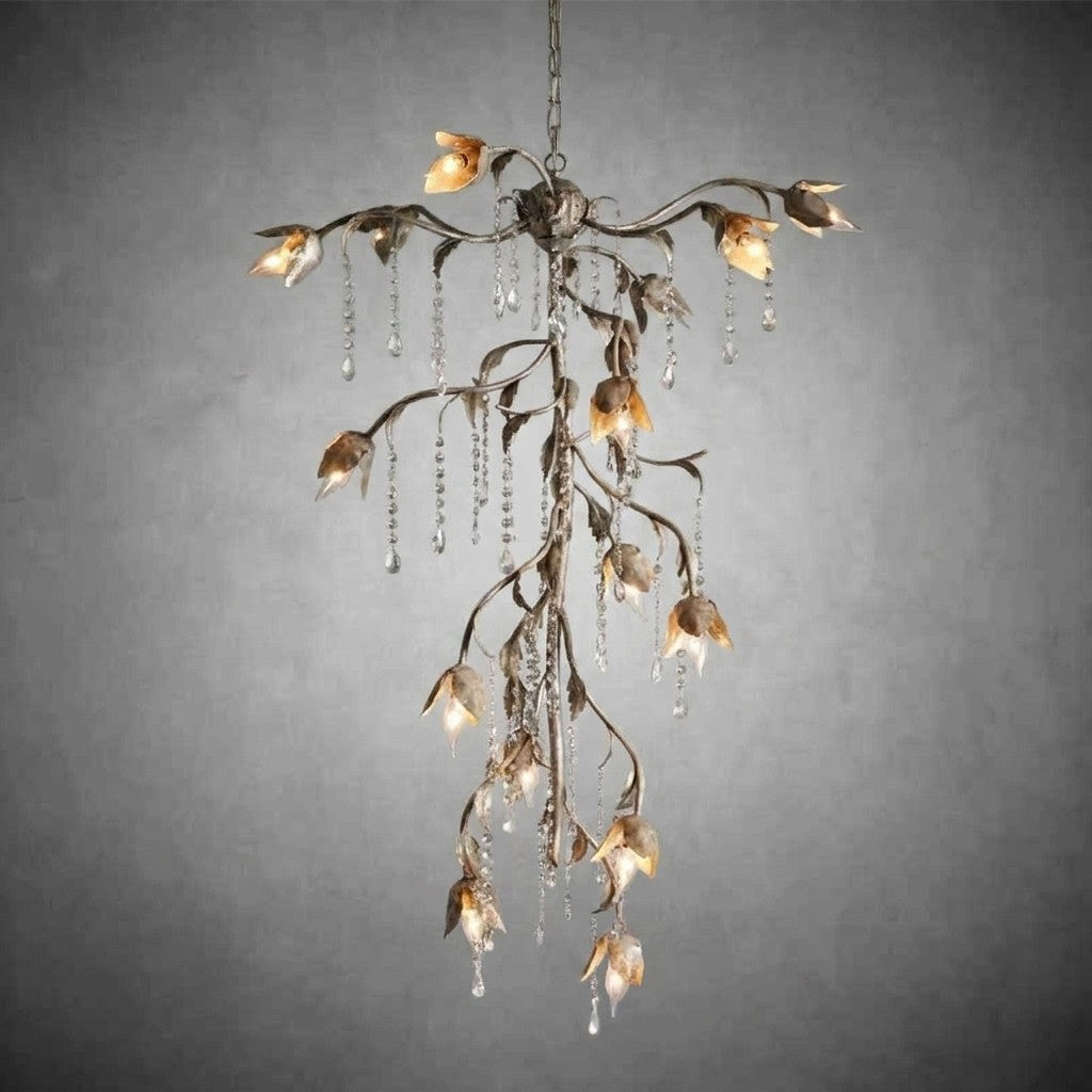 Viticcio Cascade Silver Chandelier 34''H
