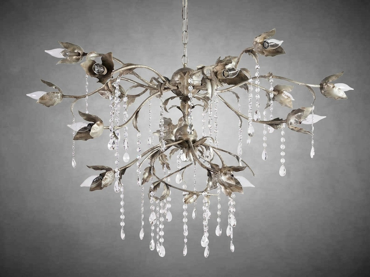 Viticcio Round Silver Chandelier