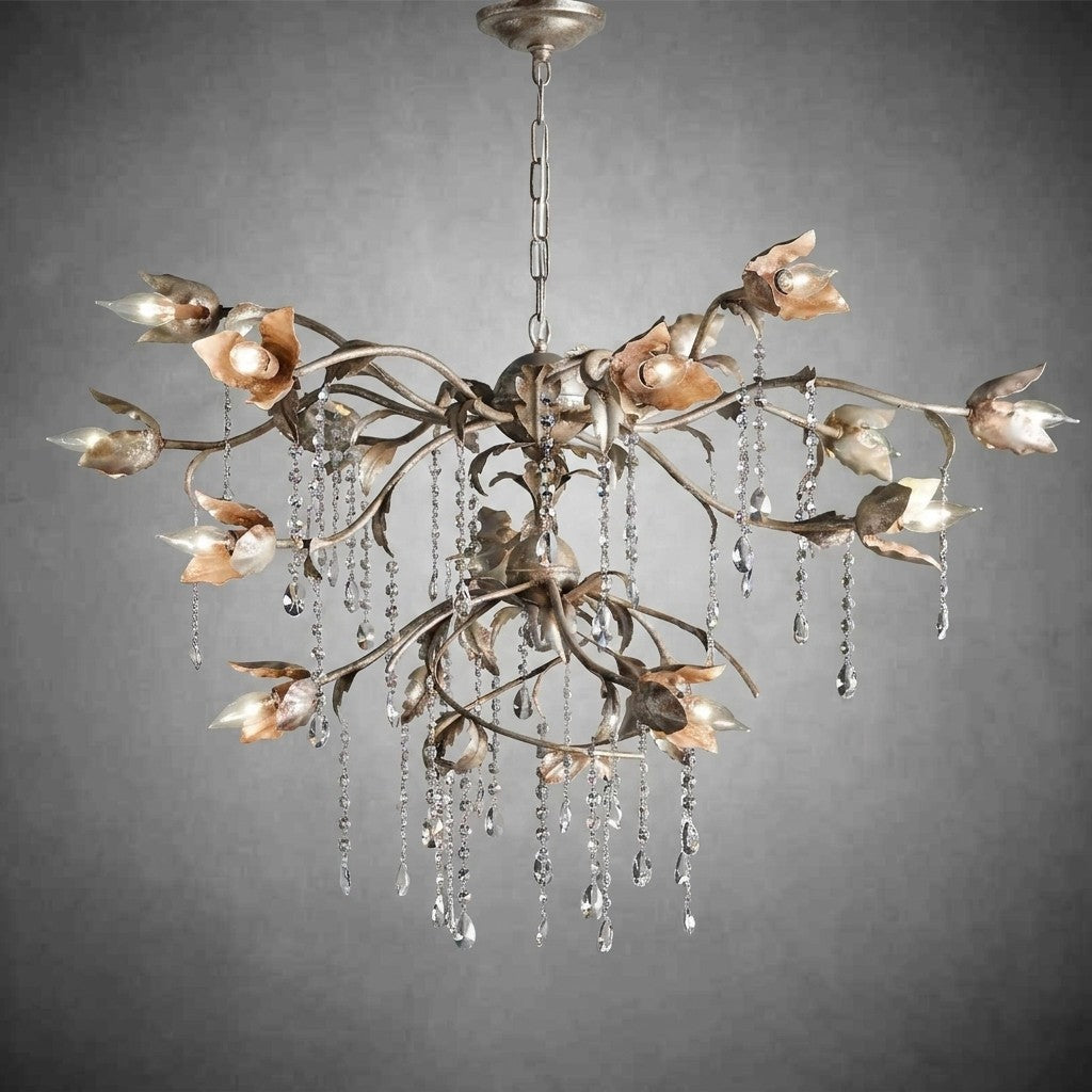 Viticcio Round Silver Chandelier