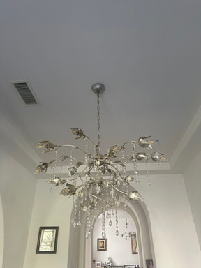 Viticcio Round Silver Chandelier
