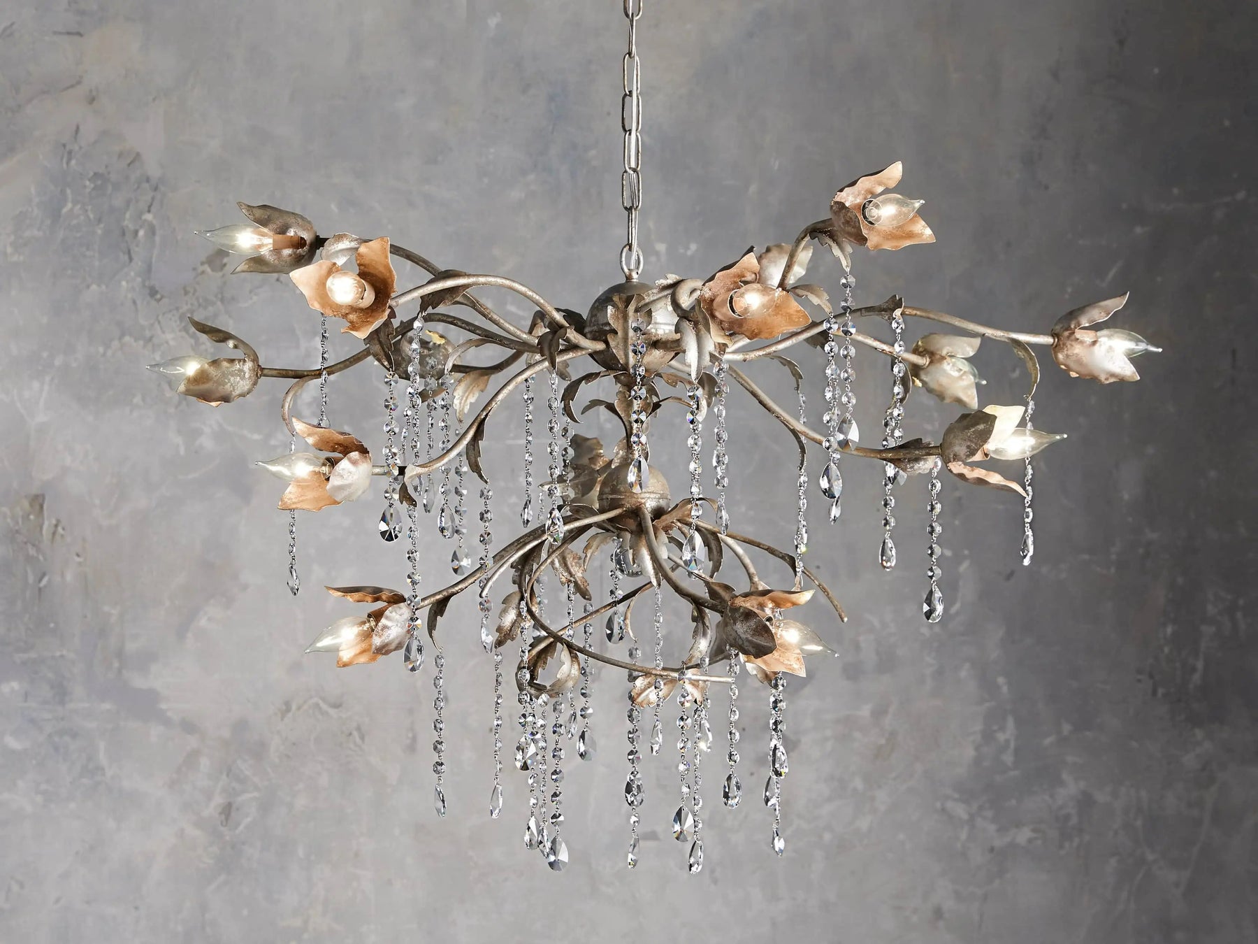 Viticcio Round Silver Chandelier