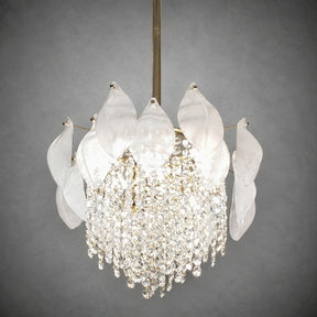 Vivienne Frosted Glass & Crystal Chandelier