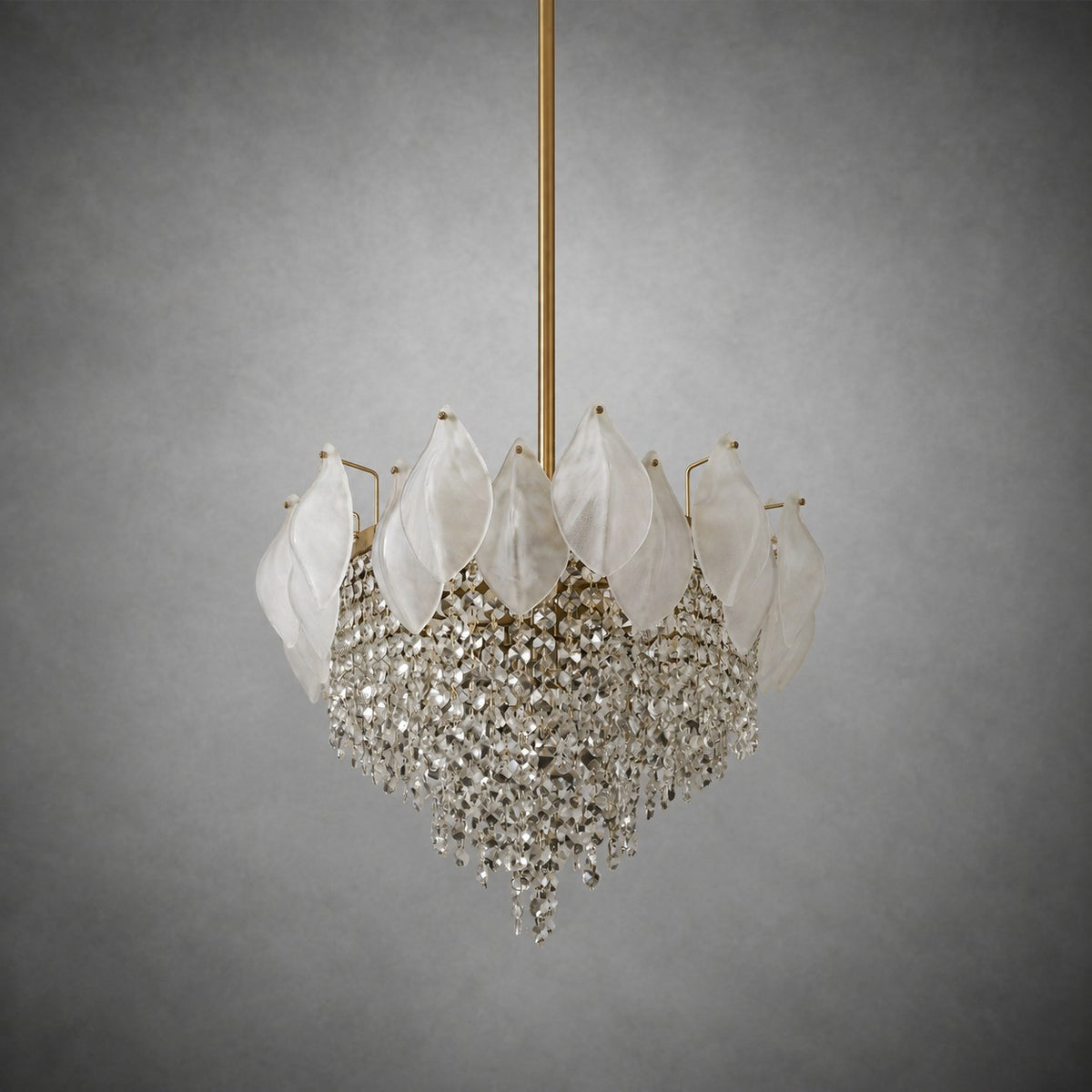 Vivienne Frosted Glass & Crystal Chandelier