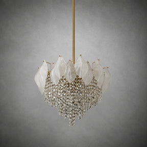 Vivienne Frosted Glass & Crystal Chandelier