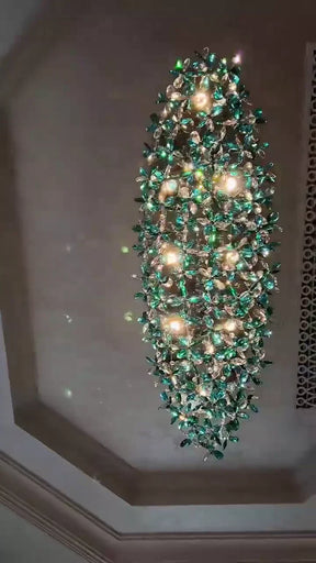 Luxury Crystal Flower Chandelier For Dining Room/Living Room