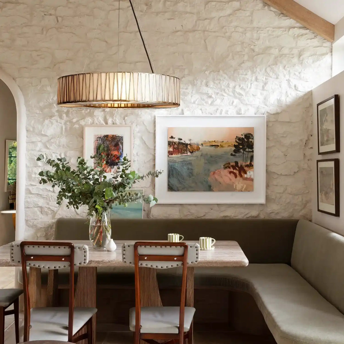 Jeunet Glass Round Chandelier 24" 36'' 42" 60''D