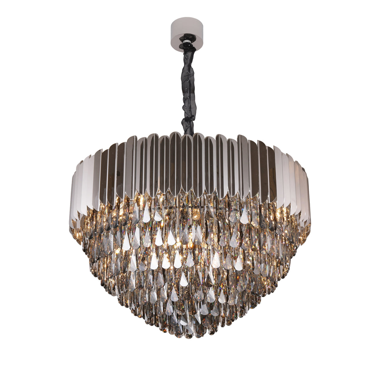 Walter Tiered Round Crystal Chandelier