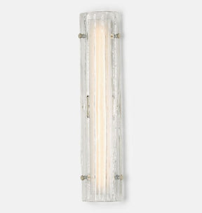 Willamette 28″ LED Clear Fluted Glass Wall Sconce