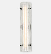Willamette 28″ LED Clear Fluted Glass Wall Sconce