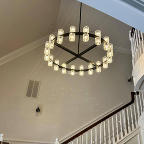 Auraline Crystal Round Chandelier 36", 48"