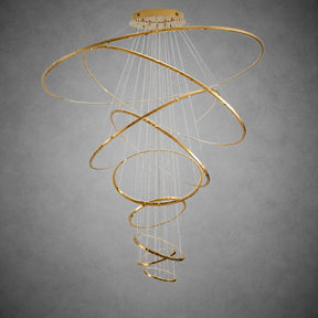 VL2160  Large Tiered Ring LED Foyer Chandelier