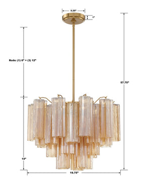 Addis Chandelier 17.8" 19.8" 22" 26.8" 32''D