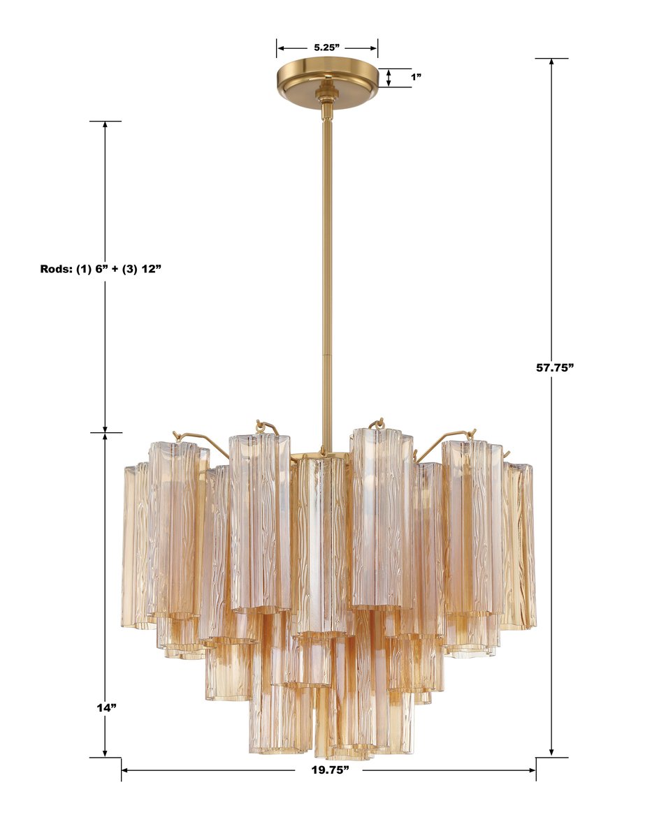 Ddis Chandelier 17.8" 19.8" 22" 26.8" 32''D