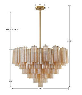 Addis Chandelier 17.8" 19.8" 22" 26.8" 32''D